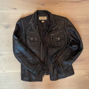 Leather Michael Kors Moto Jacket